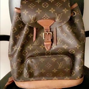Authentic Louis Vuitton MM Montsouris Backpack